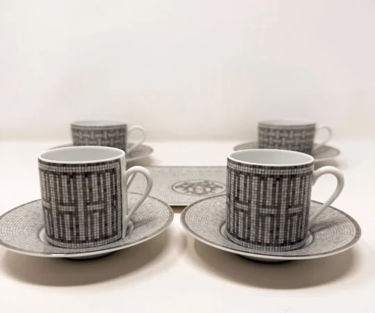 Hermès Mosaïque au 24 Platinum Tea & Coffee Set for Two – Unique Set