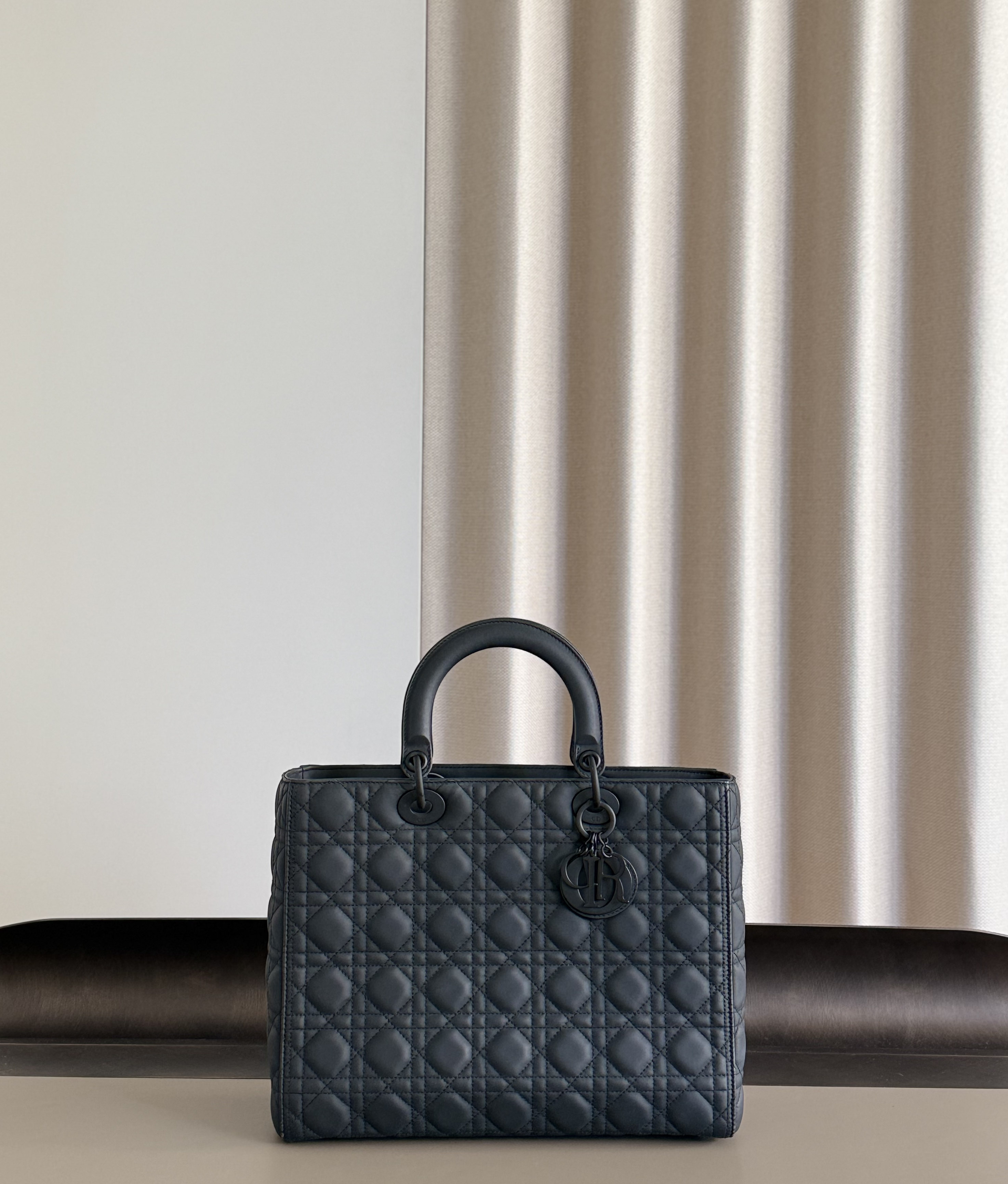 Lady Dior Ultra Matte Black vannage leather - Dior handbags
