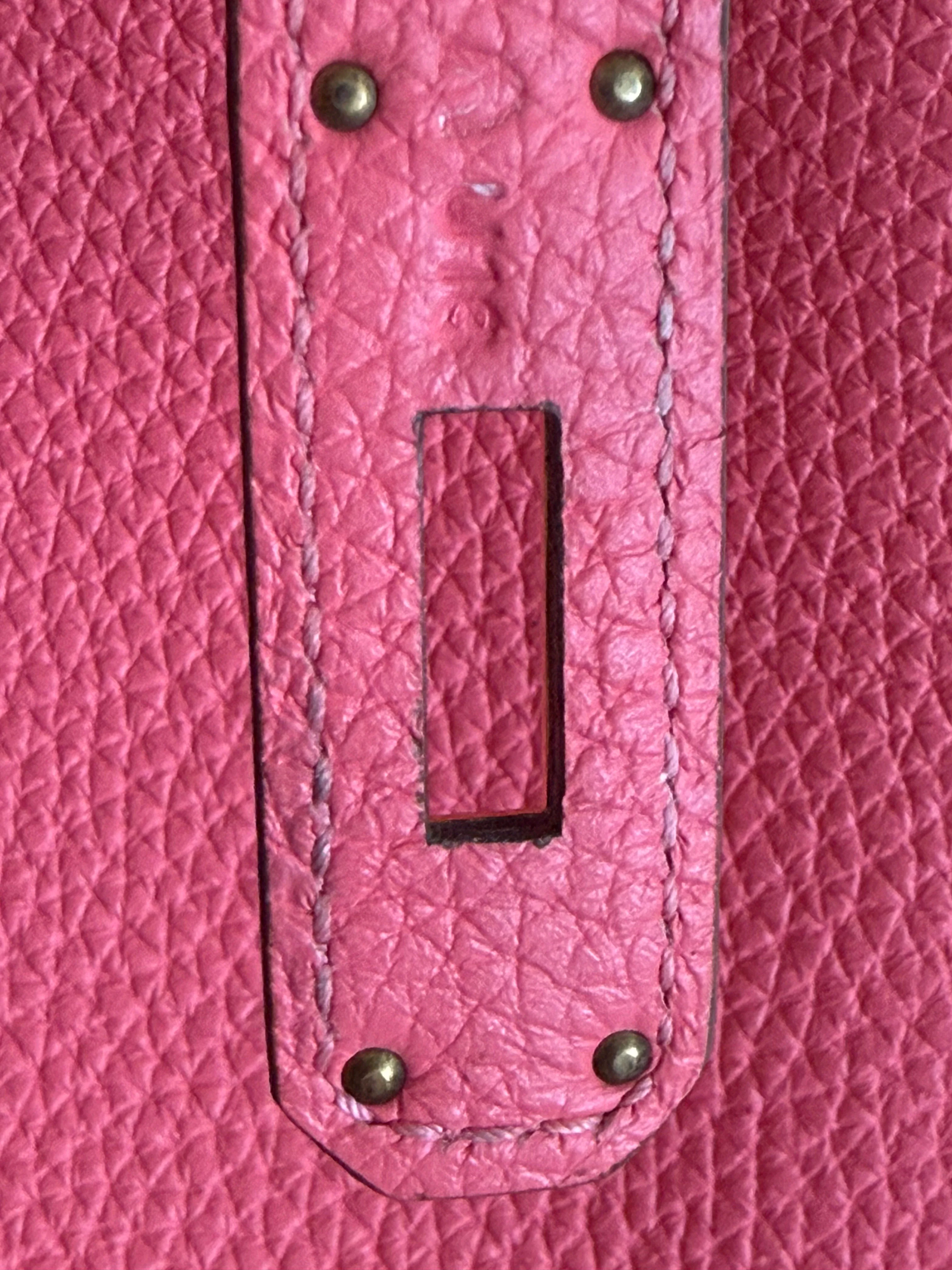 Hermès Birkin rectangular cutout authentic sharp edges precise corners detail
