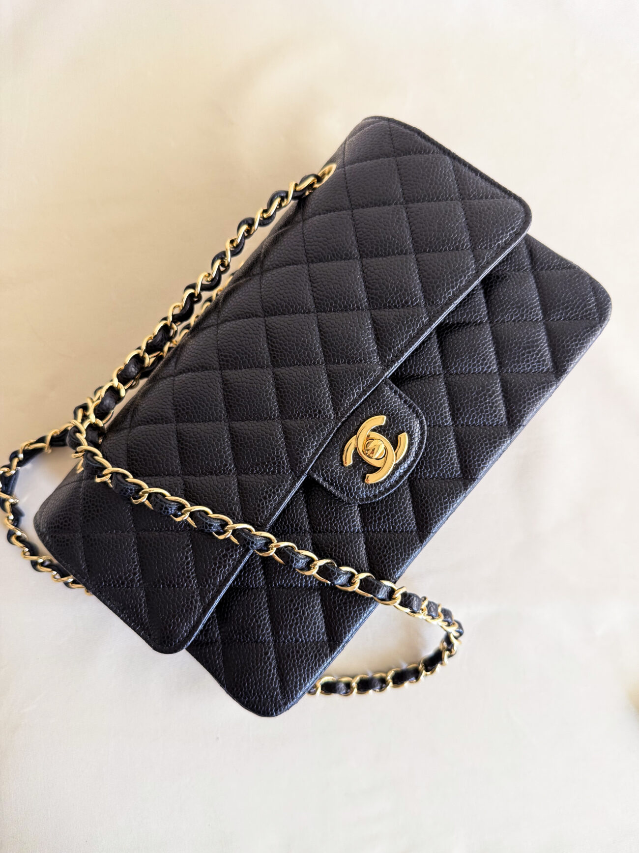 Chanel Classic Flap Medium crossbody chain strap styling