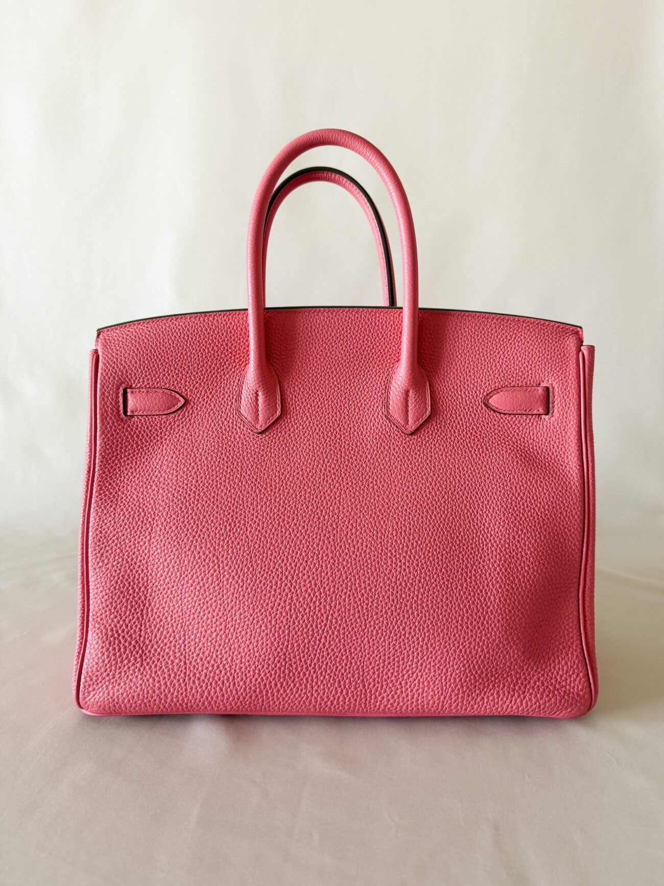 Hermès Birkin 35 Rose Azalée Togo leather gold hardware back view