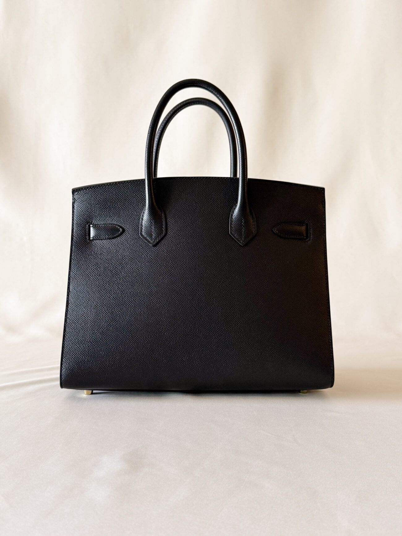 Hermès Birkin 30 Epsom Sellier Black with gold hardware back view