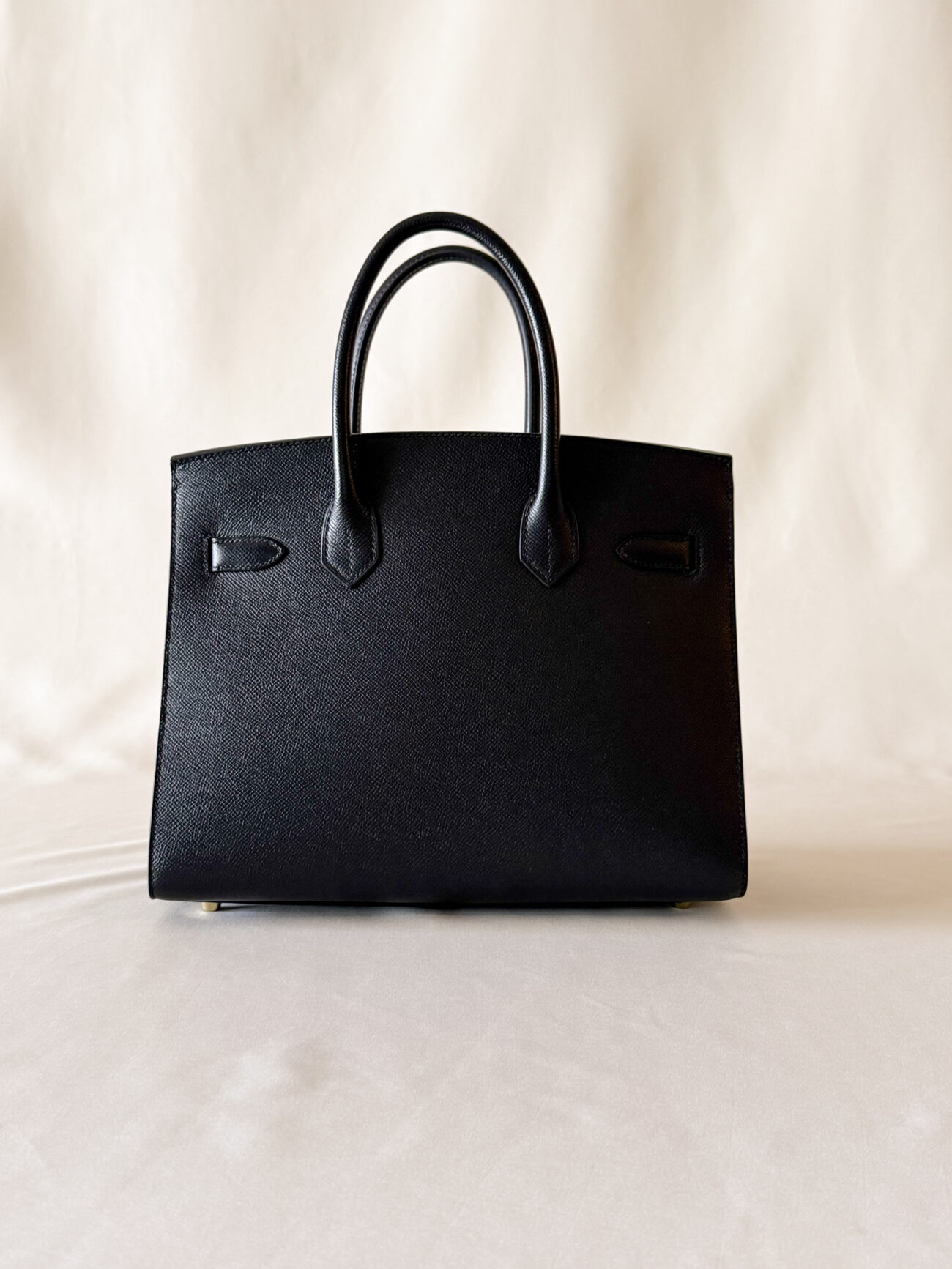 Hermès Birkin 30 Epsom Sellier Black with gold hardware back view