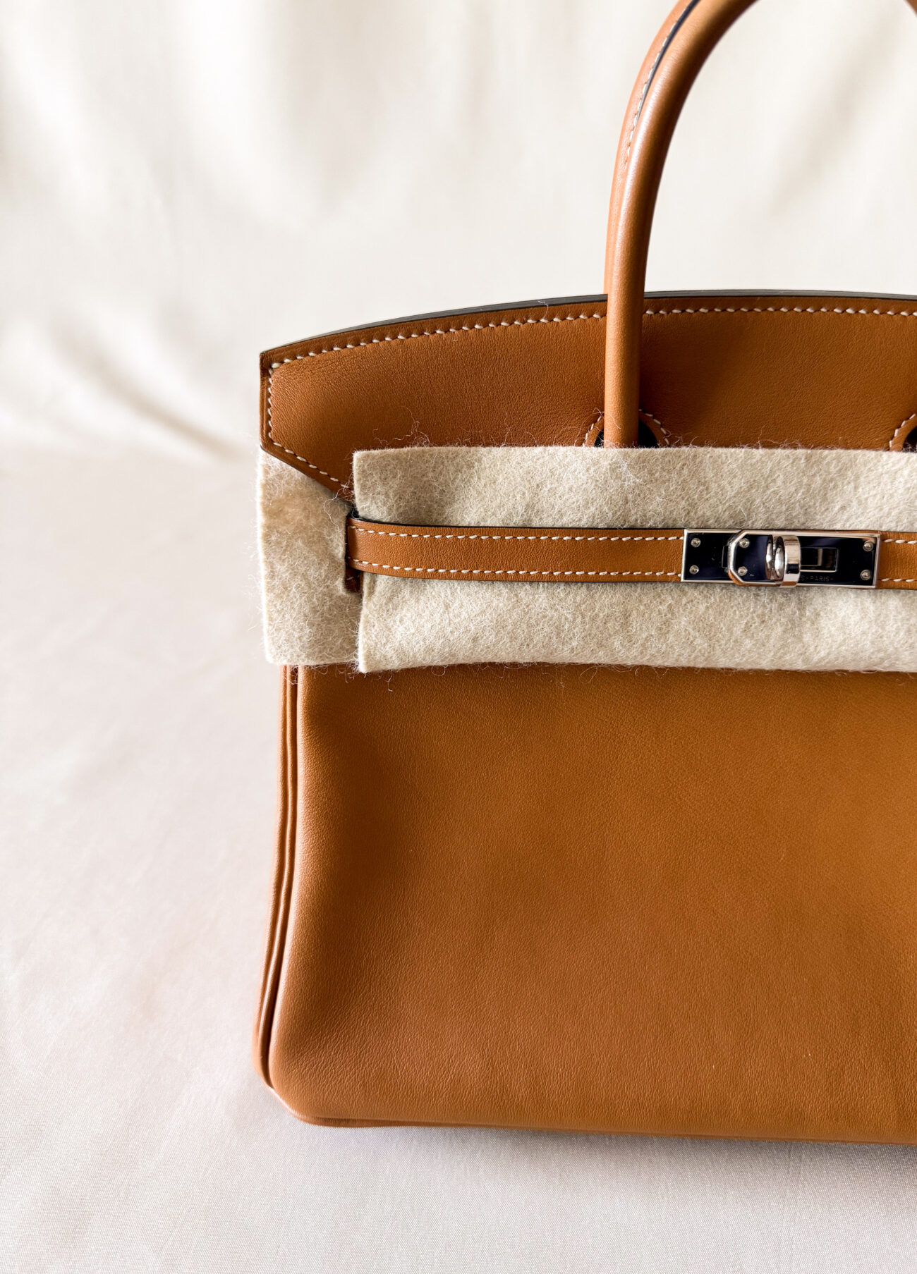 Hermes Birkin 25 in Toffee Swift leather structure