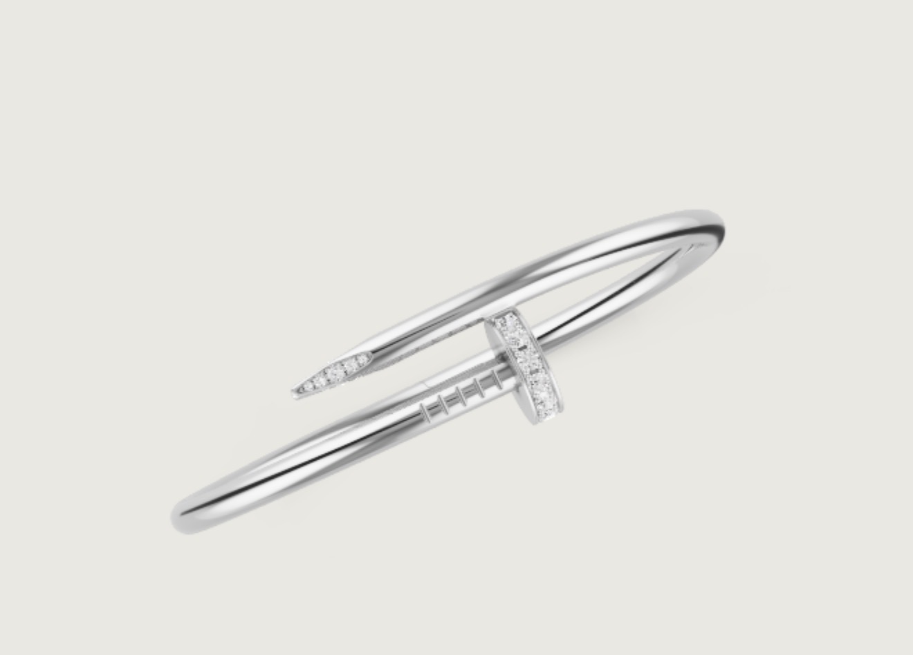 Cartier Juste un Clou bracelet white gold diamond luxury jewelry