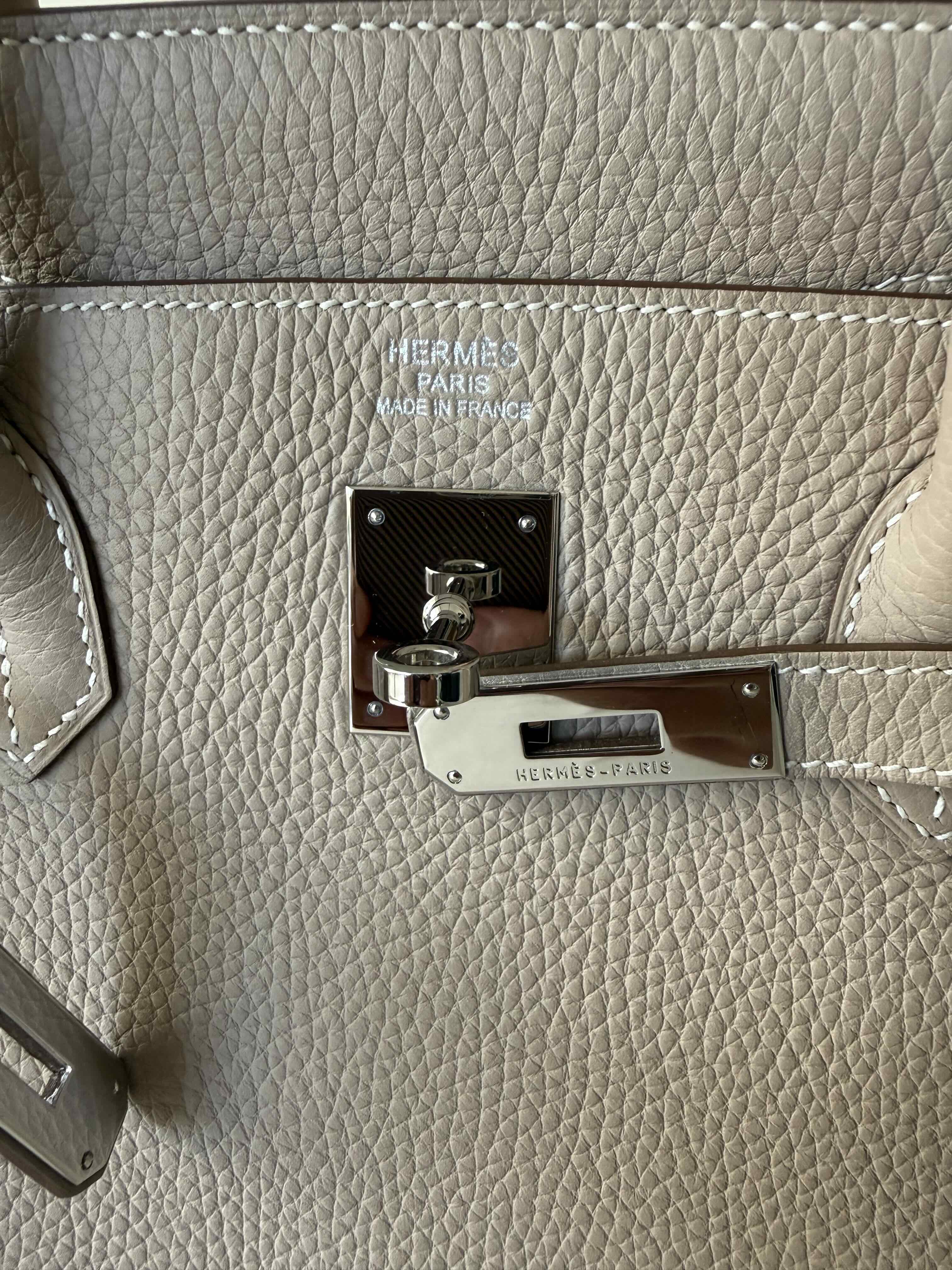 Vintage Hermès Birkin hardware engraving