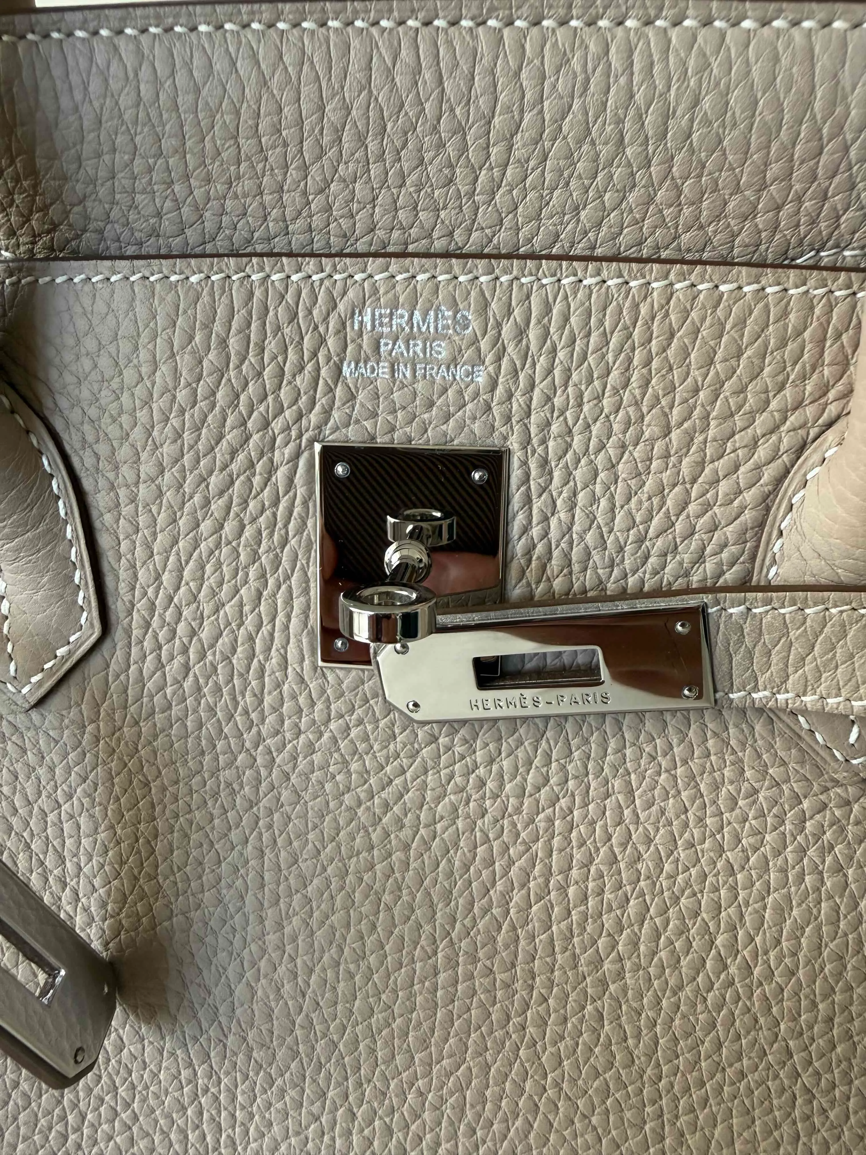 Vintage Hermès Birkin hardware engraving