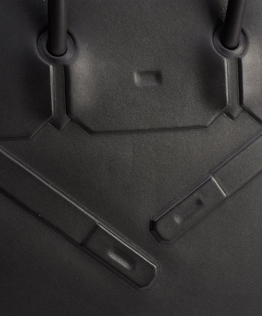 Hermès Shadow Birkin with embossed front stamp integrated into the leather