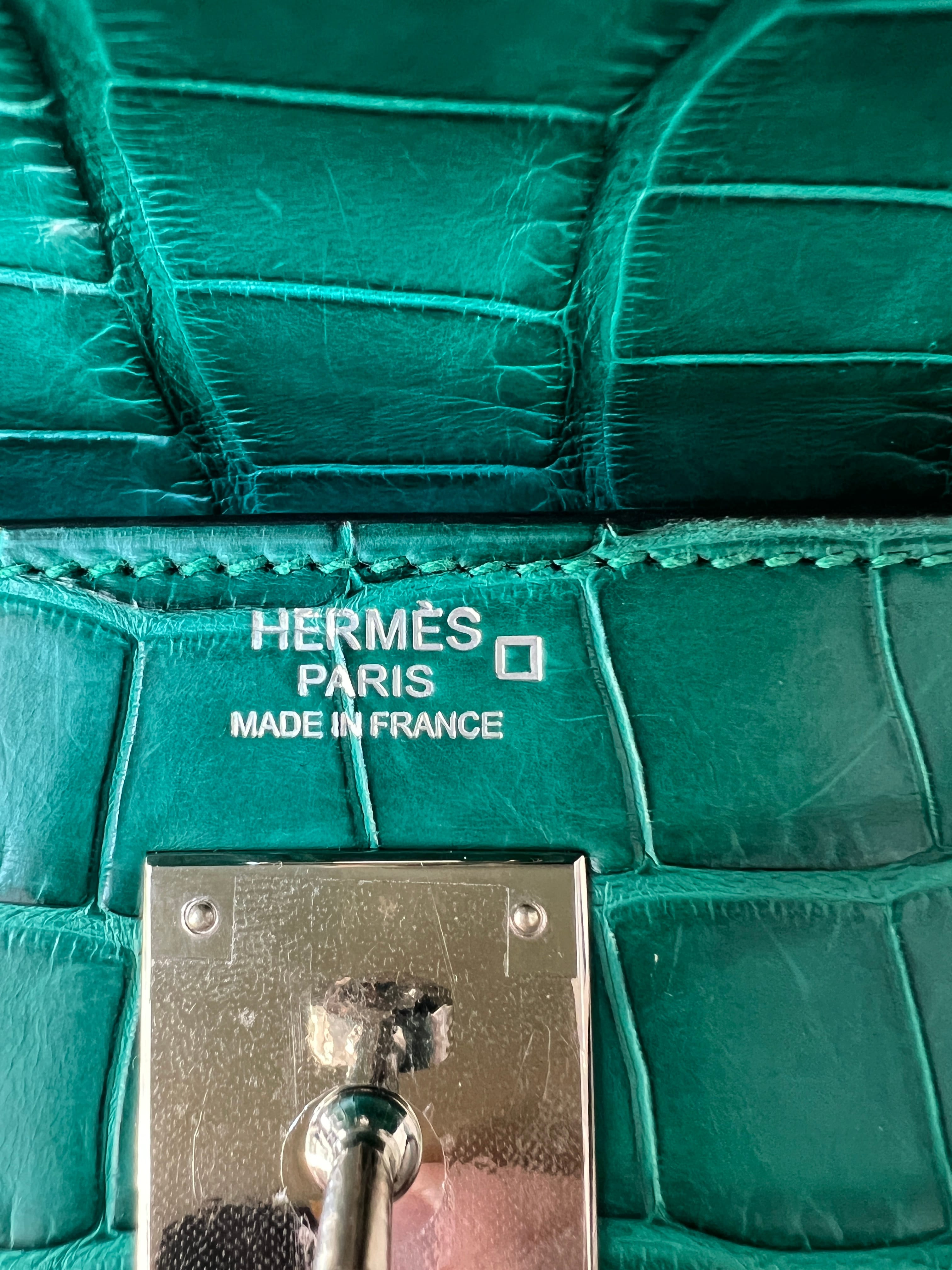 Hermès stamp symbols chart showing Horseshoe, Shooting Star and exotic leather symbols