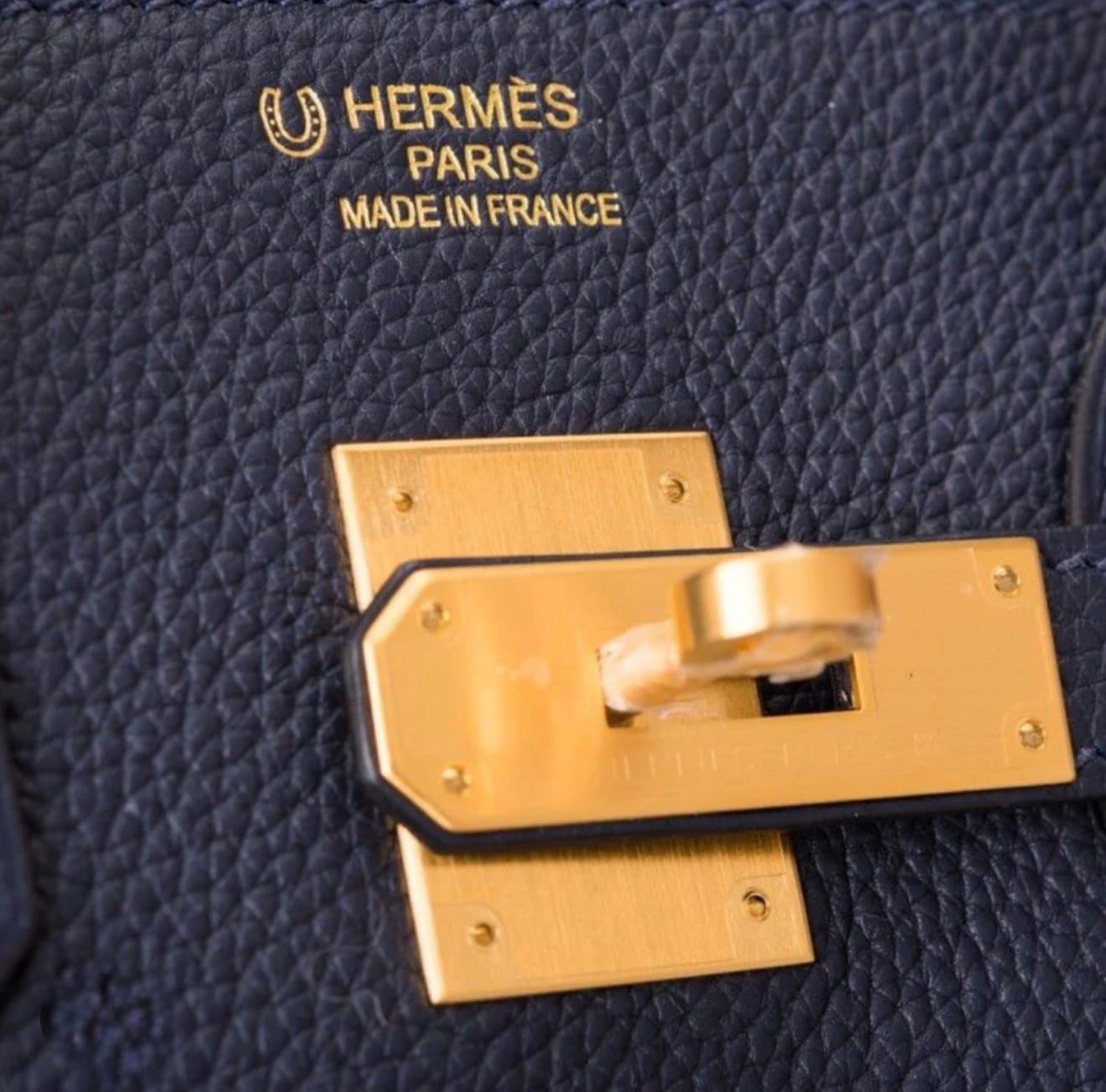 Hermès Horseshoe stamp indicating a bespoke Special Order (HSS) bag.