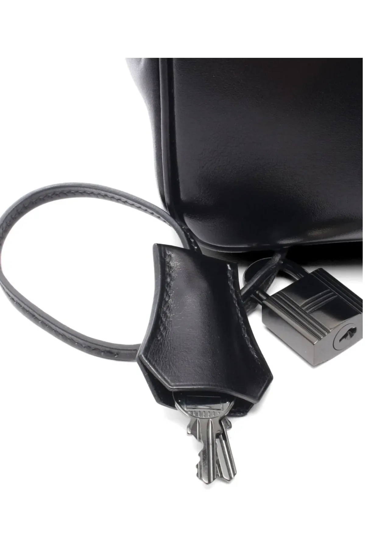 Hermès So Black lock and clochette with black hardware