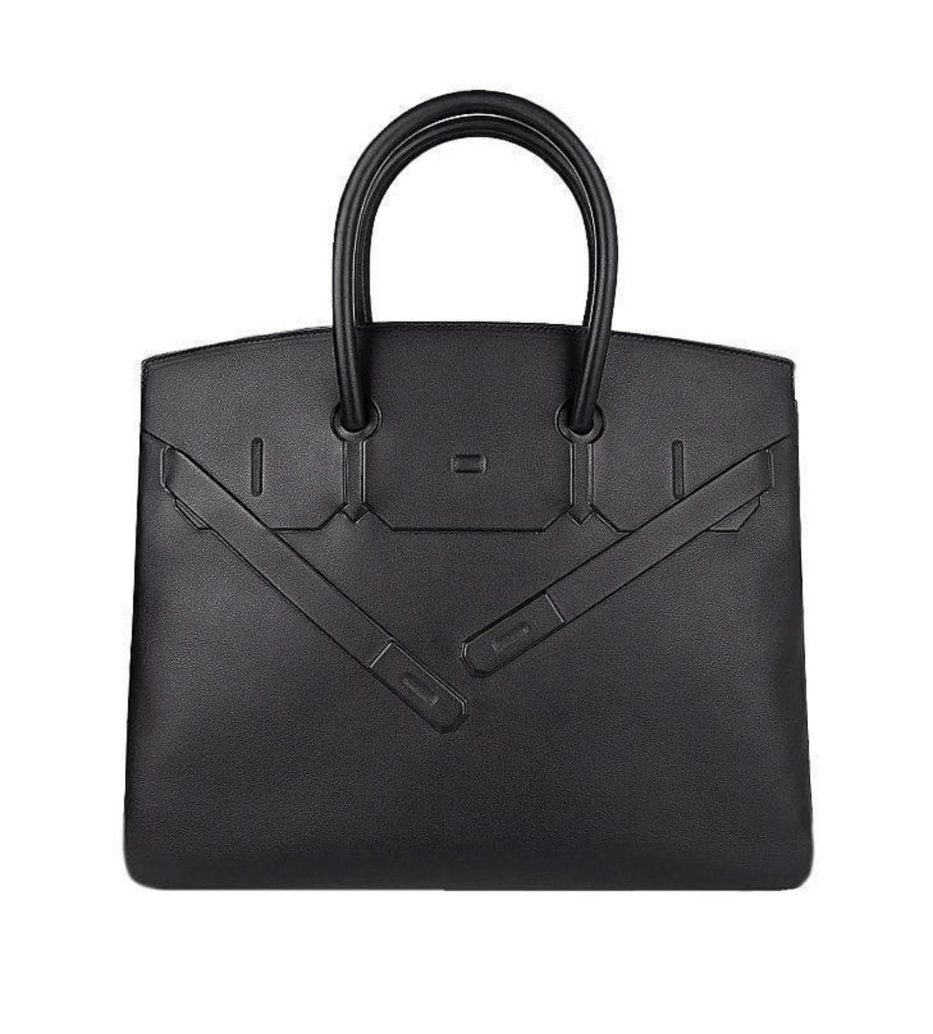 Hermès Shadow Birkin in black Swift leather