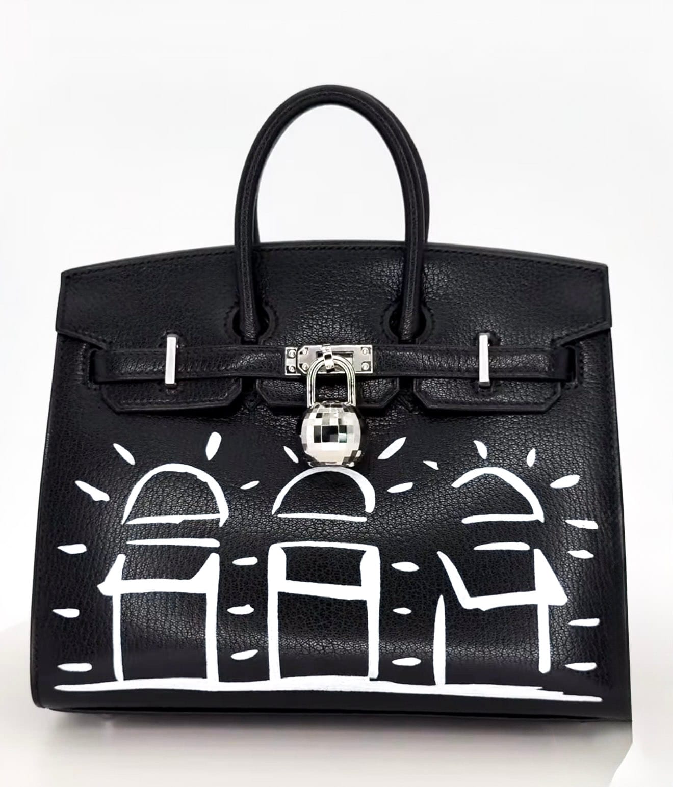 Hermès Birkin Faubourg Disco 20 in black with palladium hardware