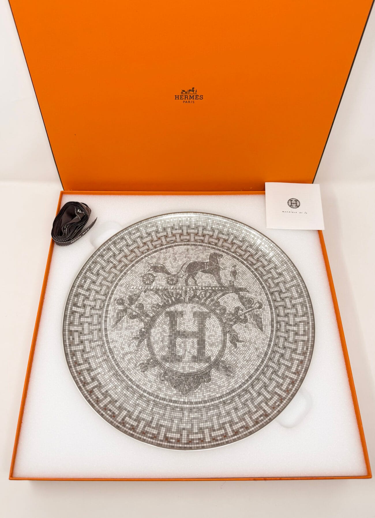 Hermès Mosaïque au 24 Platinum Tart Platter