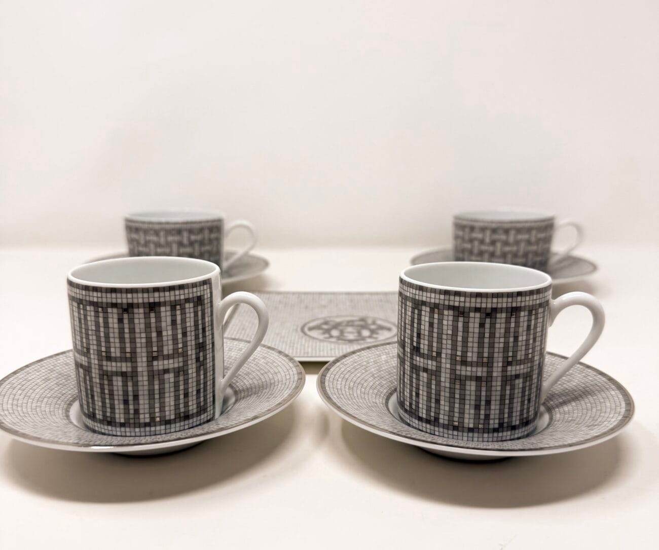 Hermès Mosaïque au 24 Platinum Tea & Coffee Set for Two – Unique Set