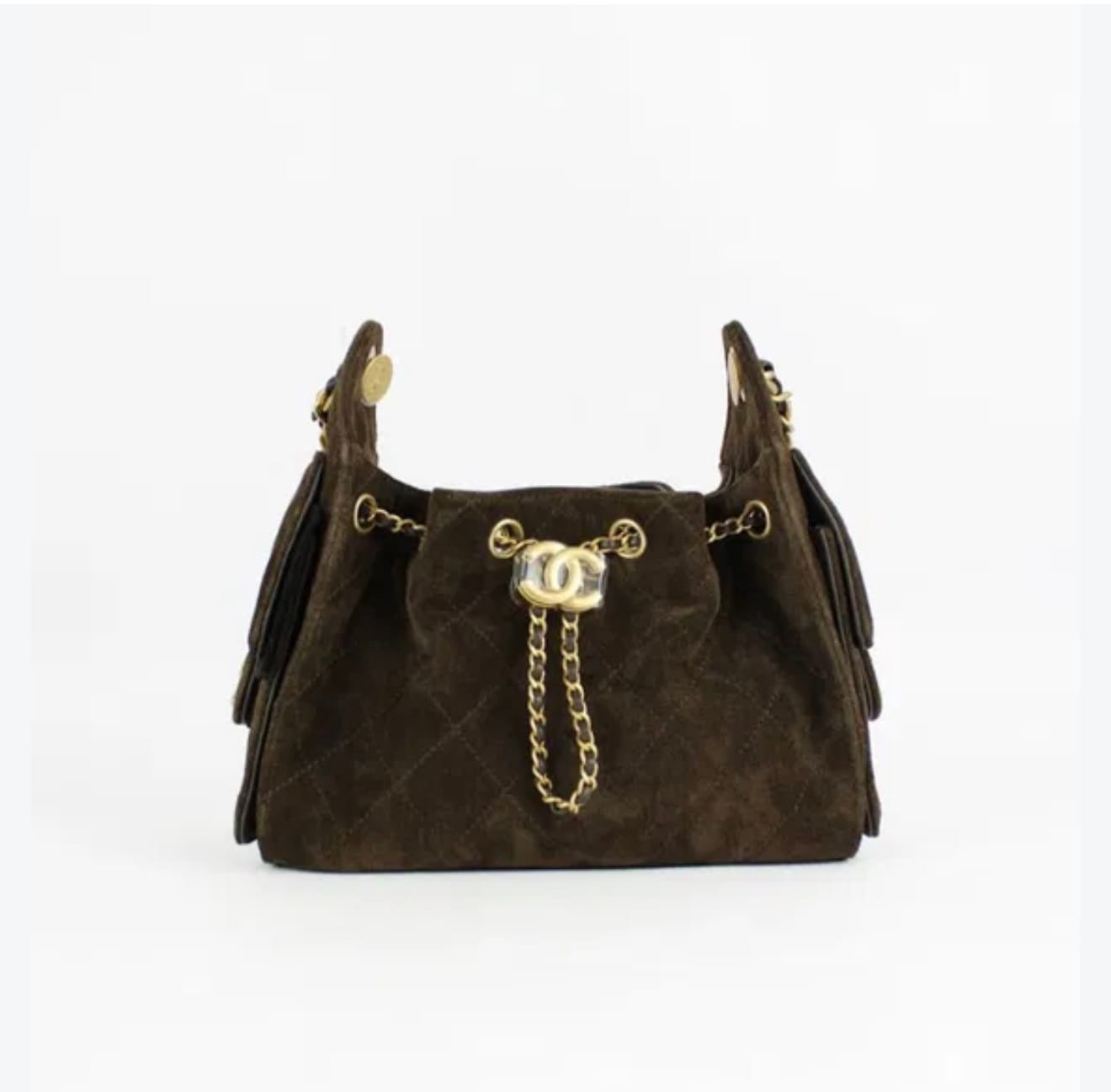 Chanel 25 Hobo in suede marrone
