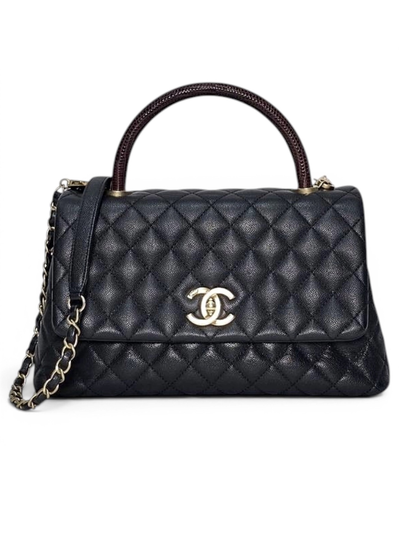 Grand sac à rabat avec poignée – photo du modèle CHANEL