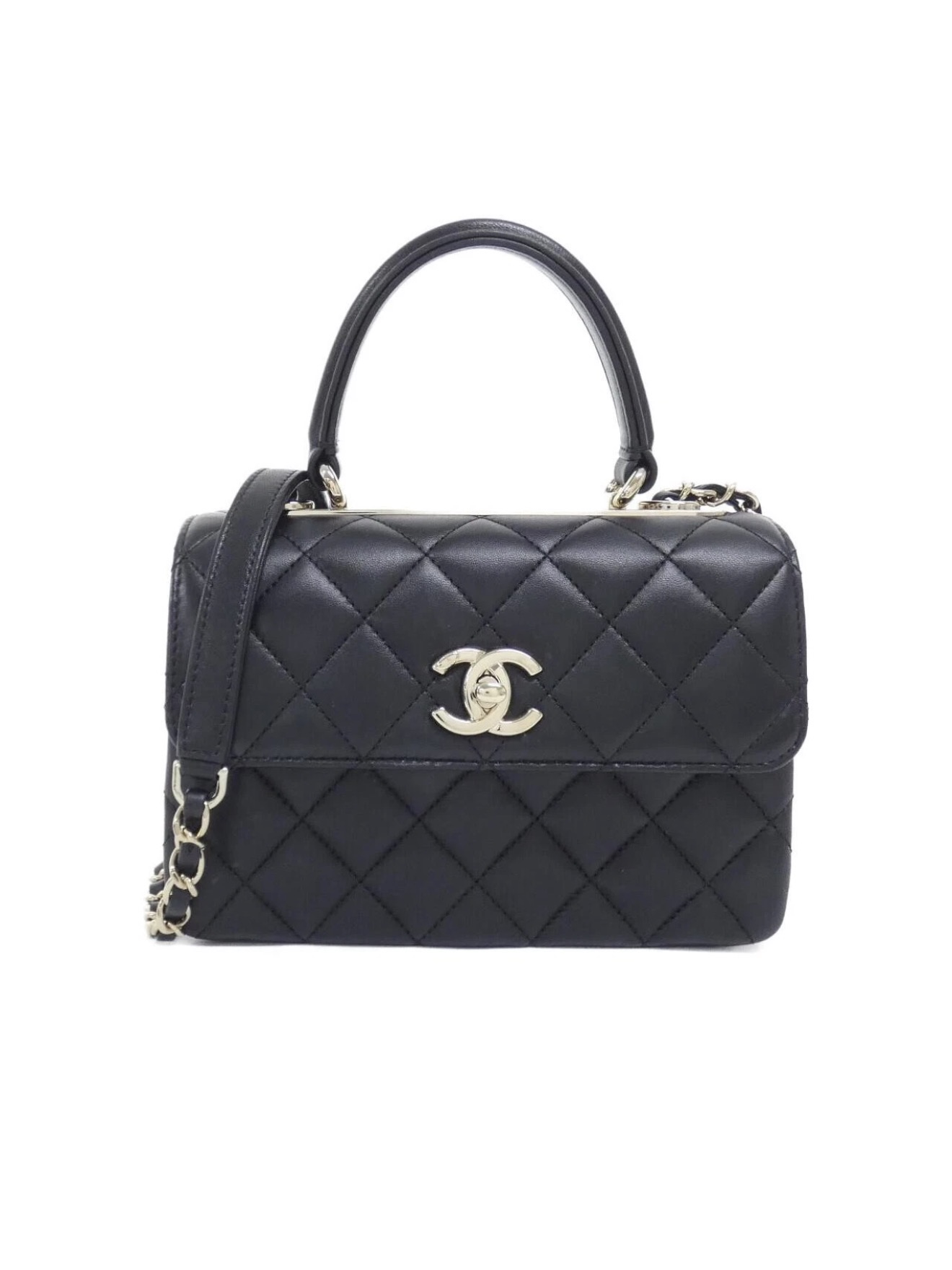 Mini sac Trendy CC à rabat avec poignée – photo du modèle CHANEL