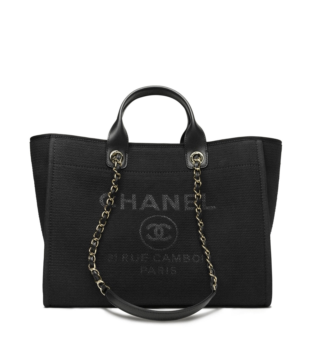 Grand cabas CHANEL Deauville – toile – photo du modèle CHANEL