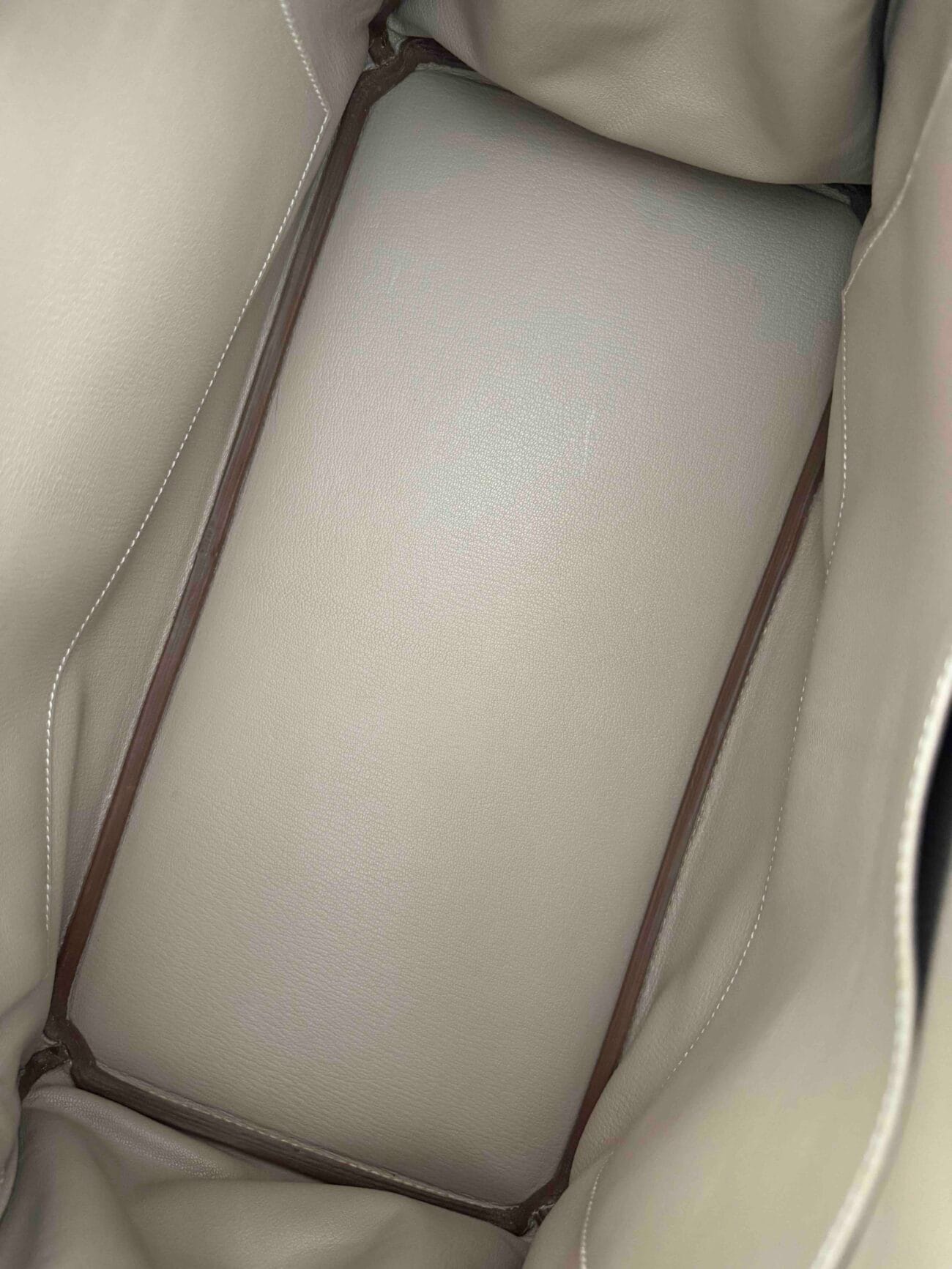 Hermès Birkin 40 Argile Clémence leather interior